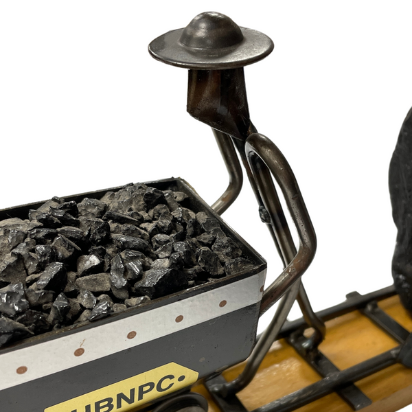 Coal Miner At Work Iron Masterpiece