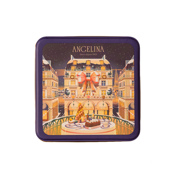 Angelina's Milk Chocolate Crispy Crêpes in Holiday Collector Tin