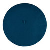 Top view of Laulhère's 100% French merino wool Veritable beret - blue