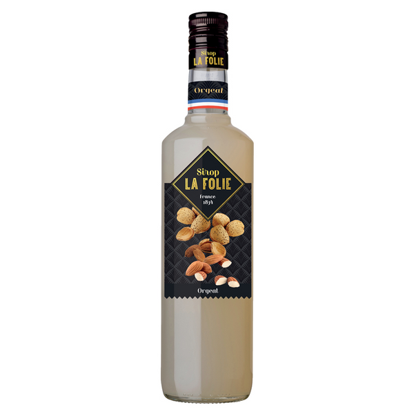 Bottle of Combier Distillery's almond - orgeat syrup. Net weight: 70cl