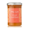 Delectable! Favols' peach & orange blossom jam comes in a jar. Net weight 260g. Contains cane sugar.