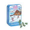 CDHV's eucalyptus 100% natural frosted candies in collector tin. Net weight: 70g