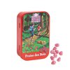 CDHV's wild strawberry 100% natural frosted candies in collector tin. Net weight: 70g