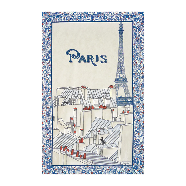 Les Toits de Paris Tea Towel