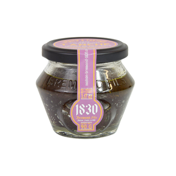 Jar of Tanche Black Olive & Herbs of Provence Paste. Net weight: 90g