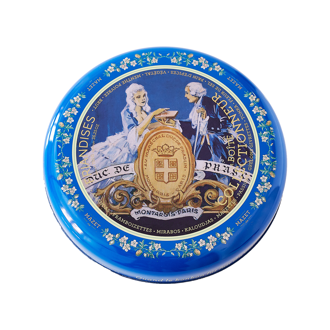 Collector Tin of Mazet's Friandise. Net weight: 440g