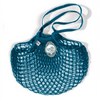 Aquarius blue Filt 1860's 100% cotton net shopping bag