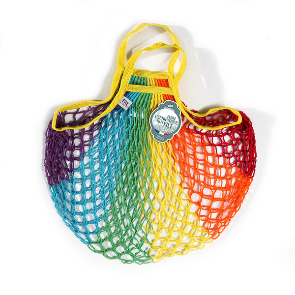 Rainbow Filt 1860's 100% cotton net shopping bag