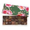 Opened box of 24 chocolates