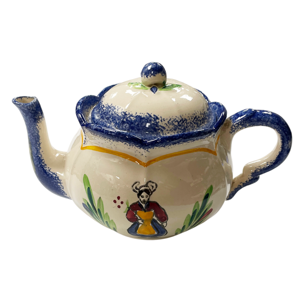 Iconic Hand Painted Teapot from Brittany