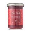 Jar of raspberry jam.