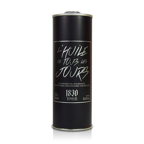 Can of Maison Bremond 1830's Everyday Olive oil. Net weight: 750ml
