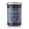 Jar of blueberry jam.