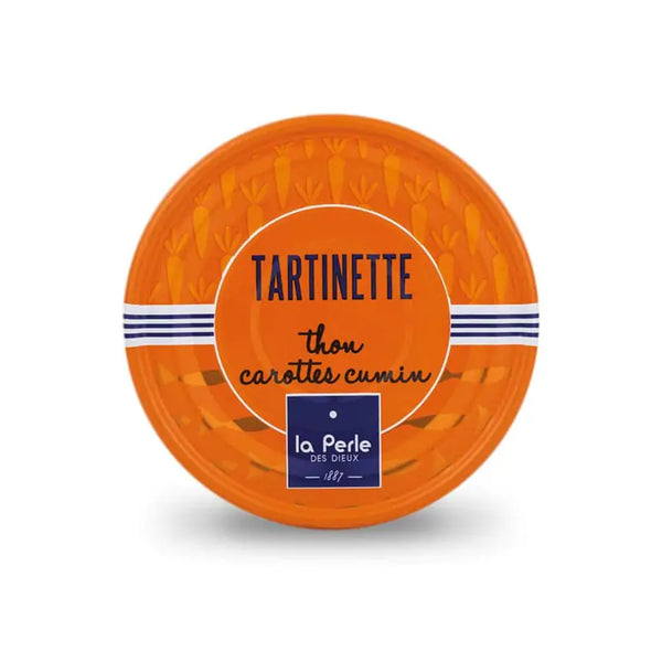 Tin of La Perle des Dieux' Tuna, Carrot and Cumin Spread