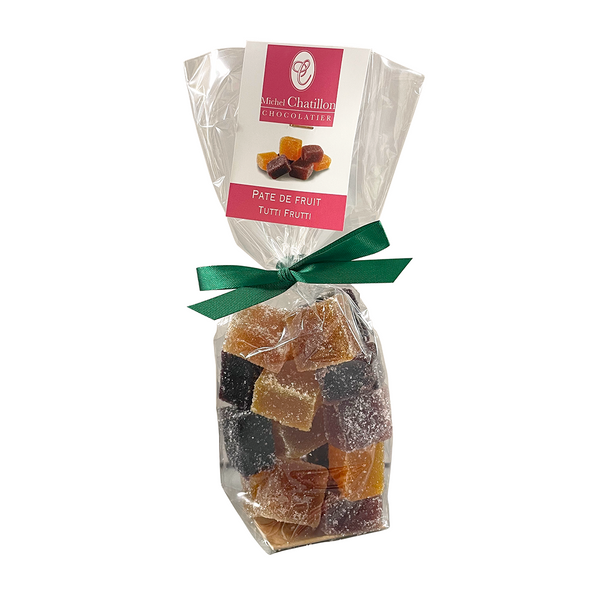 Bag of Michel Chatillon's assorted fruit jellies. Net weight: 200g