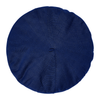 Top view of Laulhère's 100% cotton authentic summer beret - navy blue