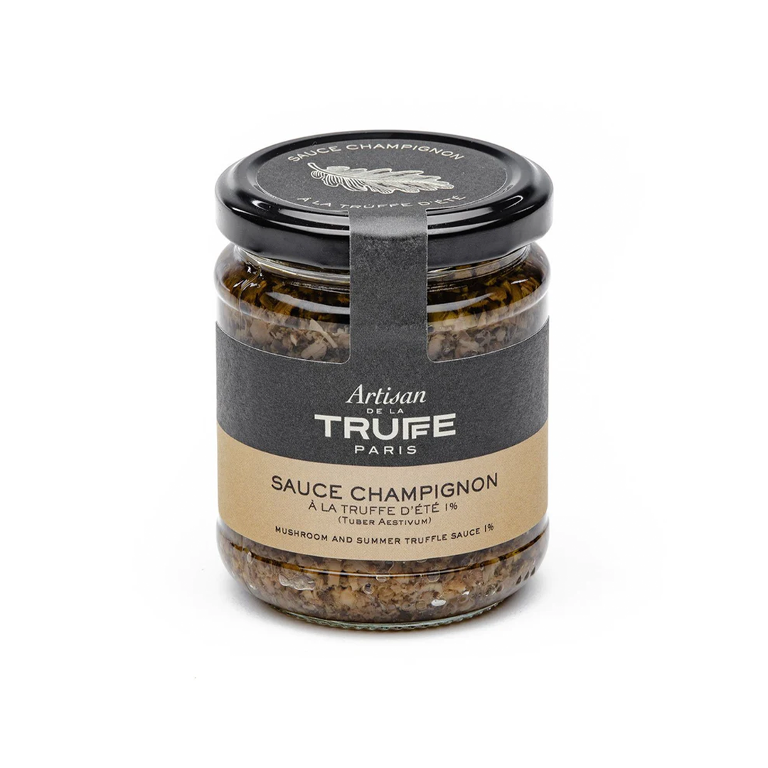 Jar of Artisan de la Truffe Paris mushroom & summer truffle sauce