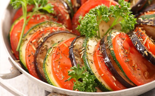 Tian Provençal with Onion Confit