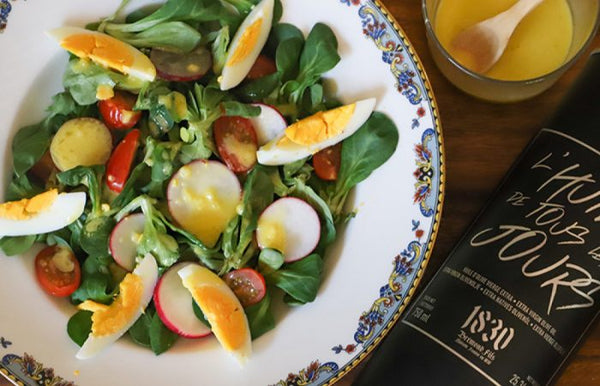 Spring Salad with Homemade Aioli