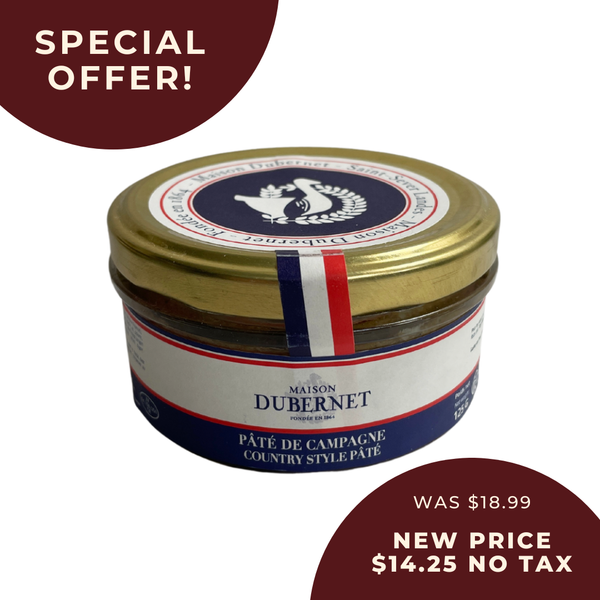 Special Offer! Dubernet's Country Style Pâté