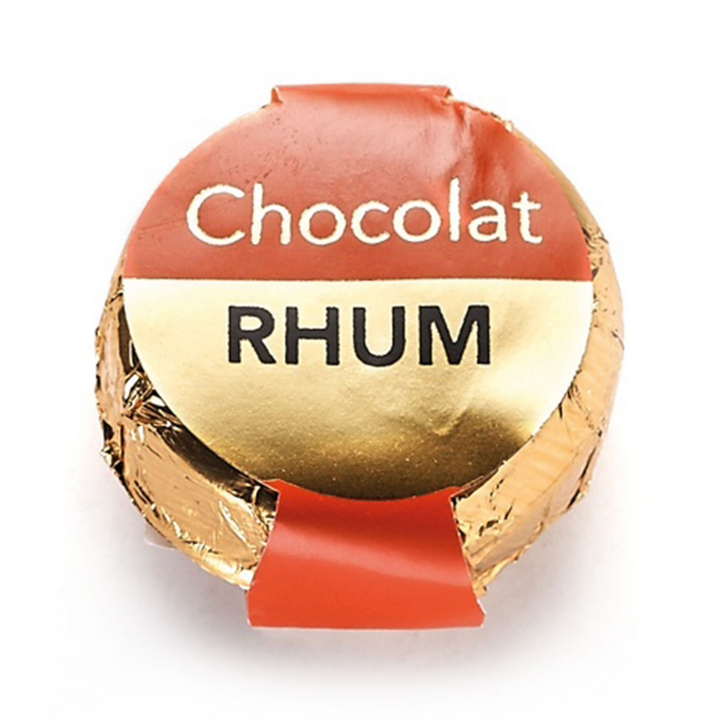 Rum from Antilles coated with intense dark chocolate.
