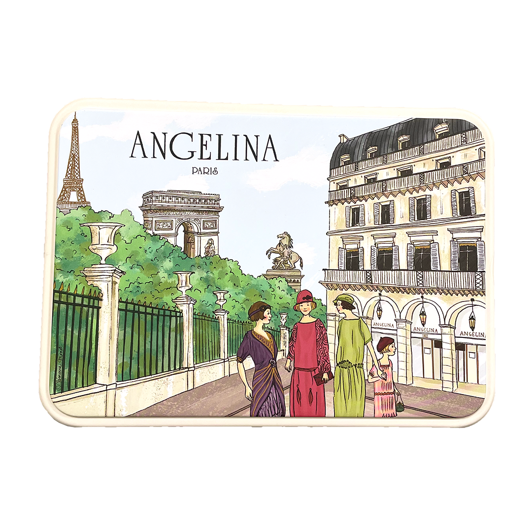 Angelina's assorted biscuits in its emblematic collector tin. Net weight: 70g