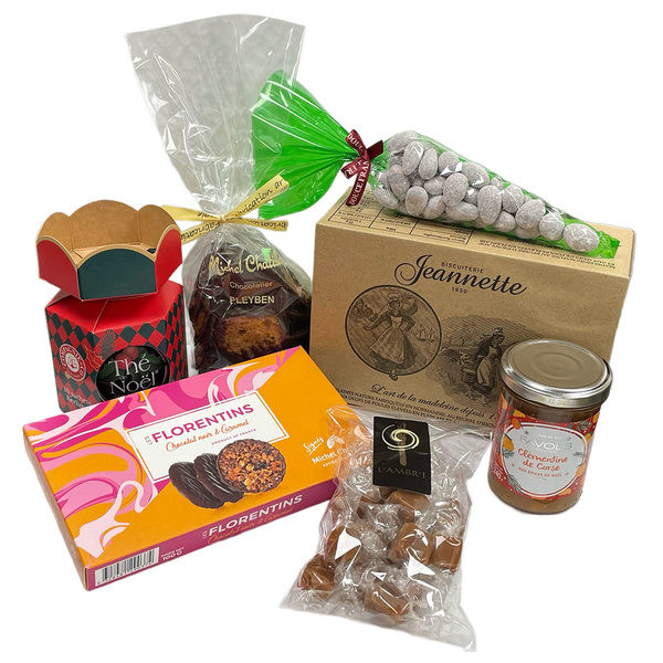 Items included in the Celebration Around Thé de Noël Gift Basket