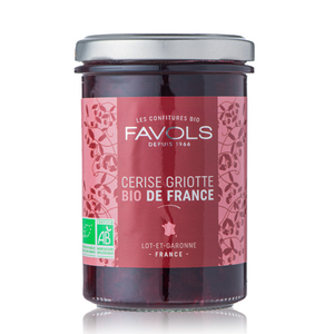 Favols' cherry organic premium jam is really tasty. Comes in a jar. Net weight 250g