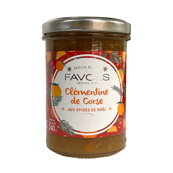 Favols' Christmas Clementine jam comes in a jar.
