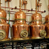 Copper stills at Combier distillery