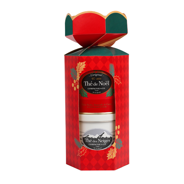 Front view of Compagnie & Co's Gift Set of 2 Luxury Metal Tins