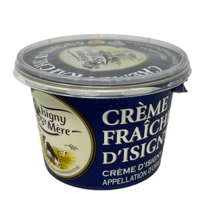 Crème Fraîche Isigny AOP. Net weight: 200ml