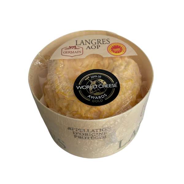 Langre cheese in its wooden box