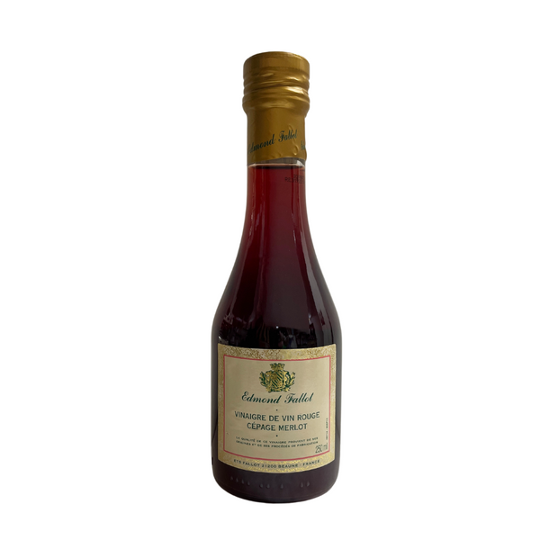 Bottle of Edmond Fallot's Merlo Red Wine Vinegar Net weight: 250ml