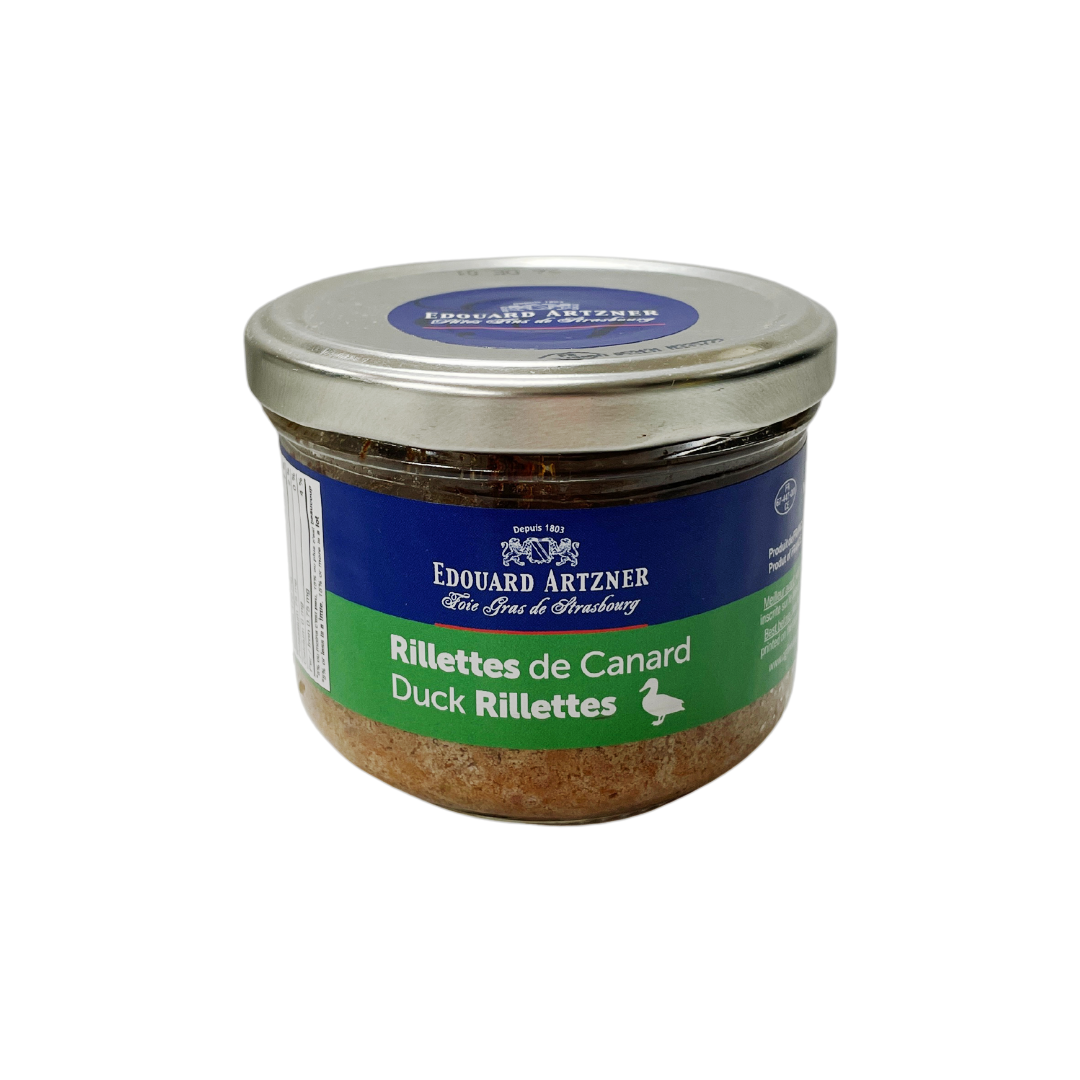 Jar of duck rillettes. Net weight: 170g