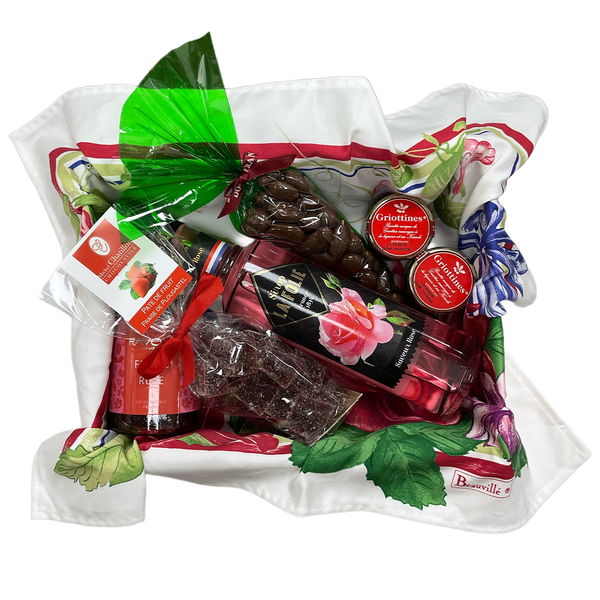 Top View of the Flowery Gift Box