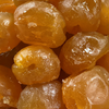 focus on glazed candied apricots from Provence