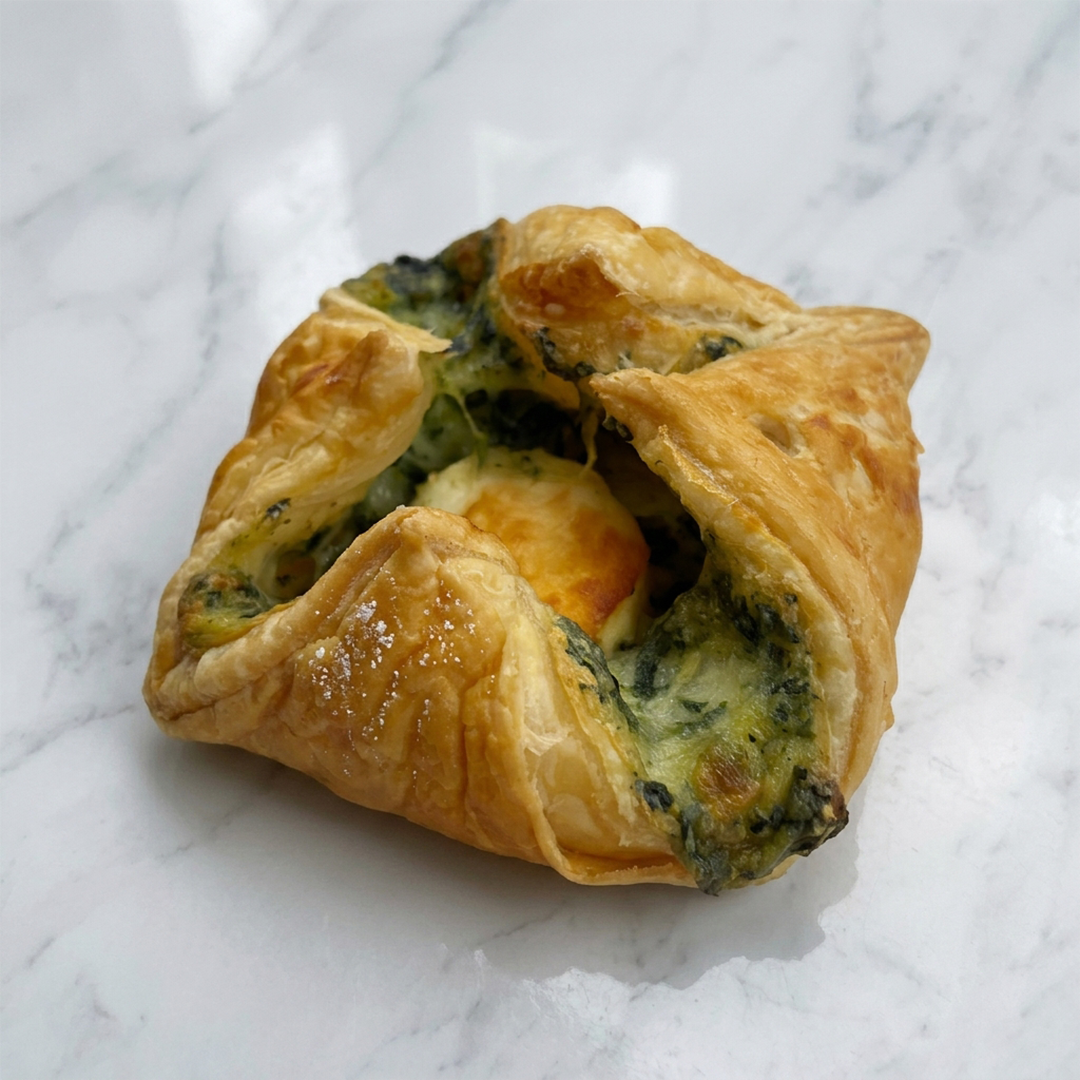 Goat Cheese &amp; Spinach Feuilleté