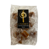 Bag of l'Ambr'1 salted butter caramel candies. Net weight: 100g