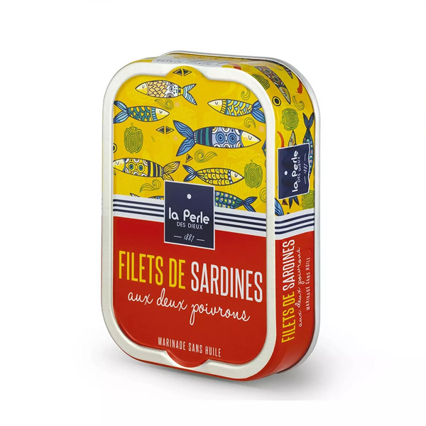 Coming Soon! La Perle des Dieux' Oil-Free Sardine Fillets w/ Two Peppers