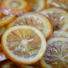 Freshly candied orange slices.