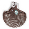 Sepia brown Filt 1860's 100% cotton net shopping bag