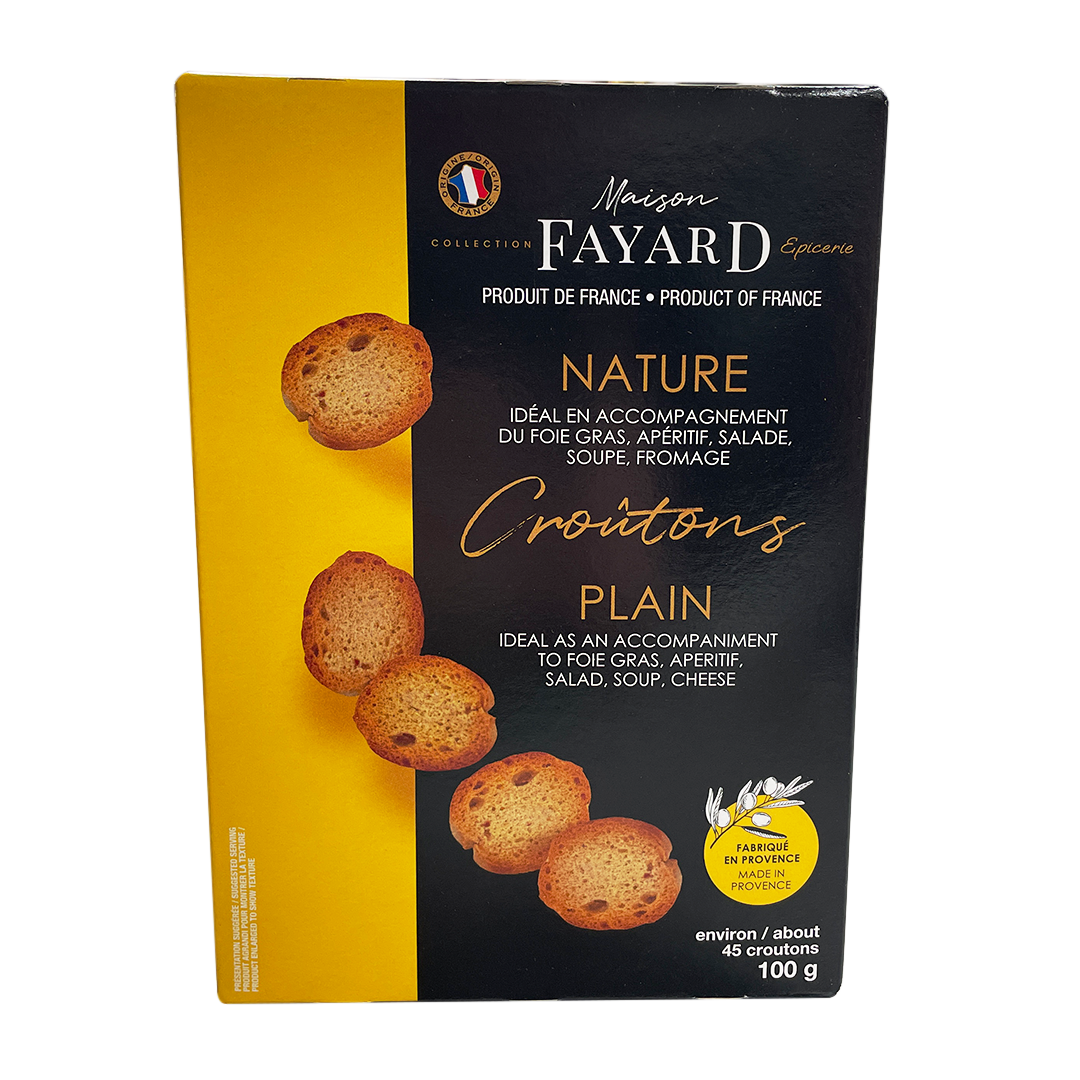 Box of plain croutons
