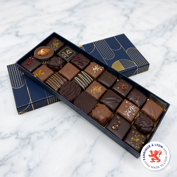 Prestigious Boxes filled with 24, 25 or 39 of Voisin's Assorted Chocolates - Gatsby Collection