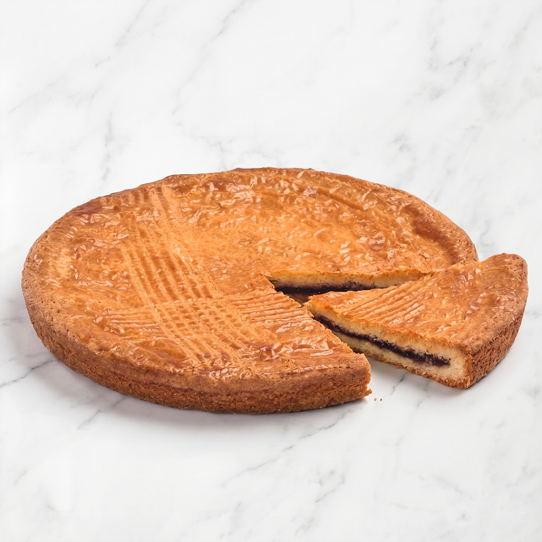Pure Butter Basque Cake w/ Cherry Jam