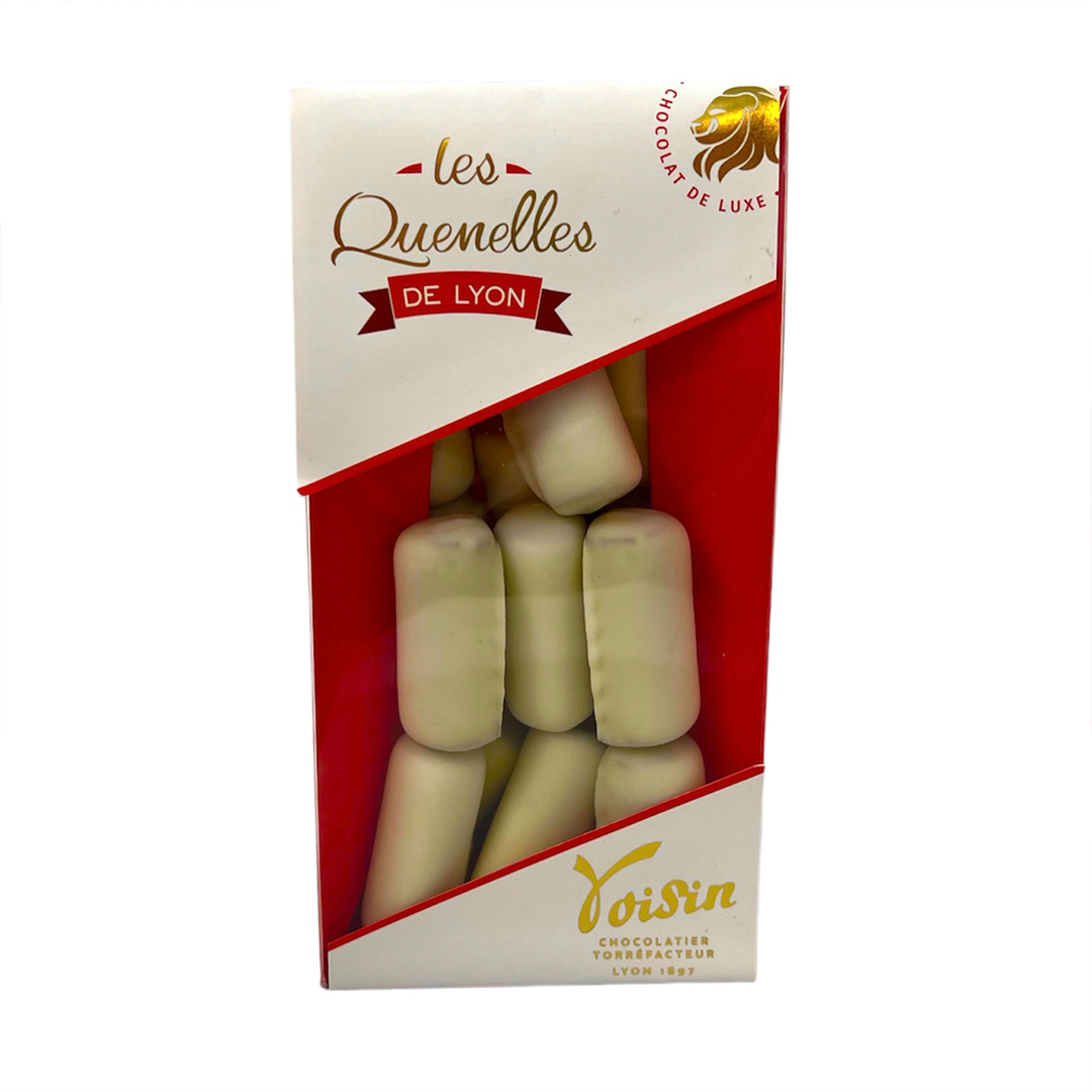 Box of quenelles de Lyon with a window
