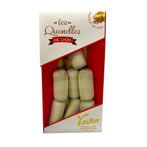 Box of quenelles de Lyon with a window