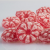 Bulk of  CDHV's raspberry 100% natural frosted candies.