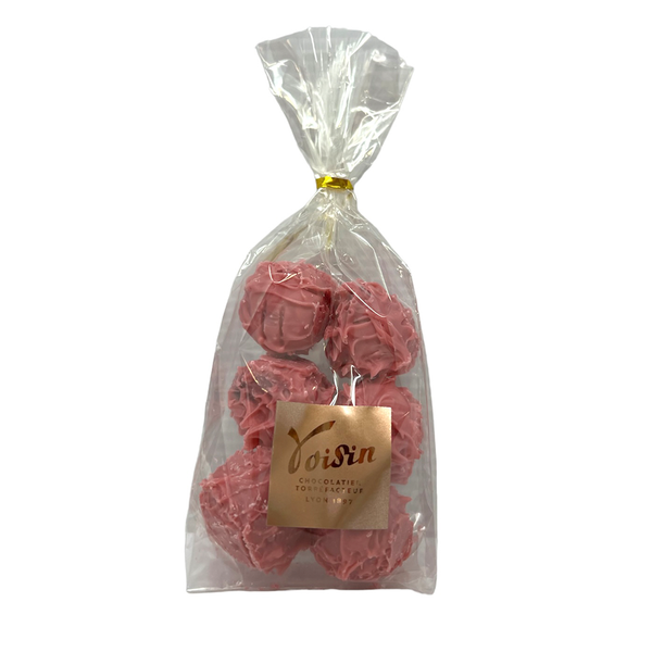 Bag of 6 Voisin's raspberry liquor chardon