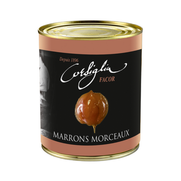 Corsiglia's Big Pieces of Glazed Chestnut in Syrup 4/4